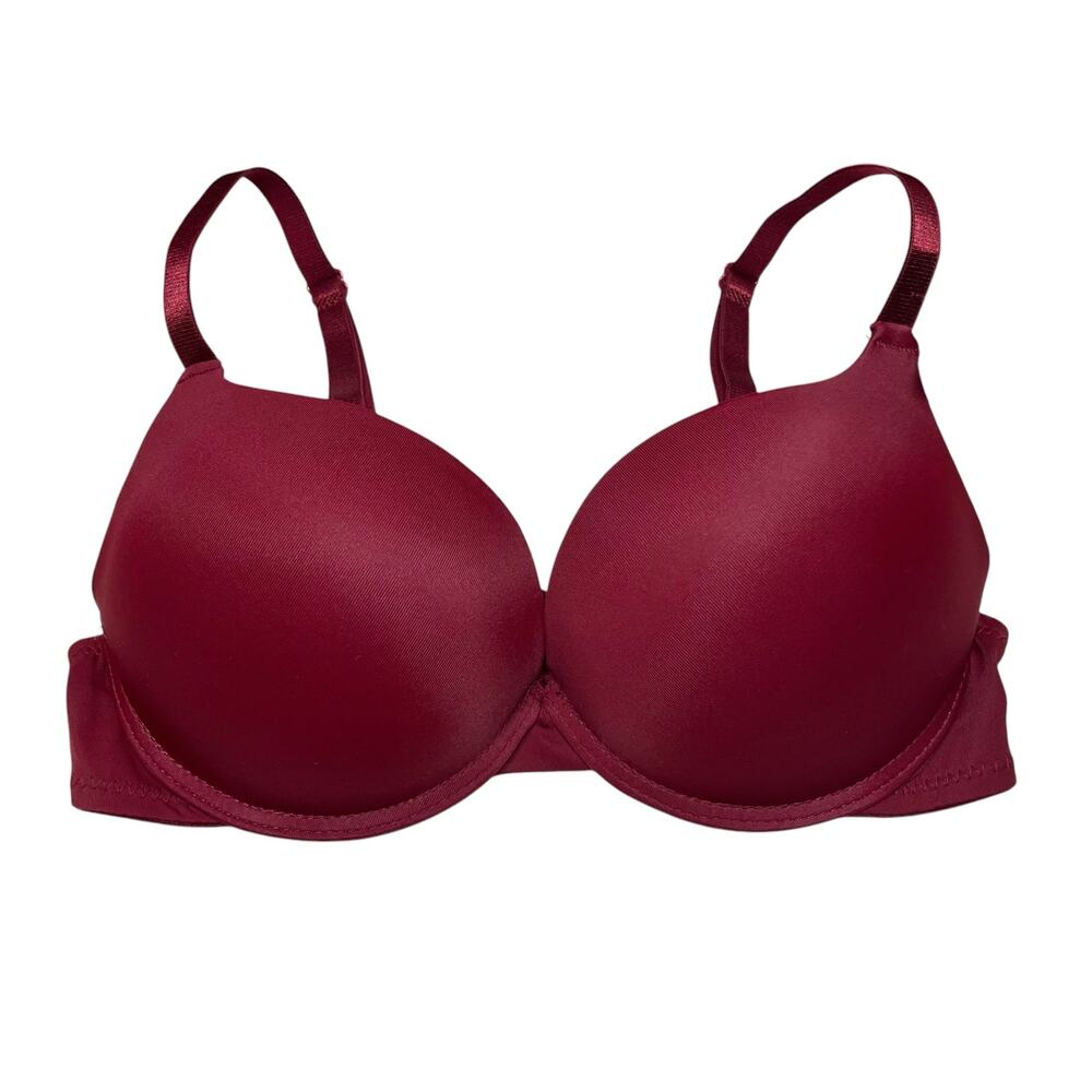 Frederick's of Hollywood Krystal Micro Push-Up Bra Syrah Size 32C